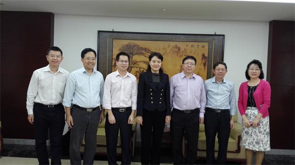 广药郭姣初中见香港大学徐爱民校长一行排名教授深圳民办罗湖图片